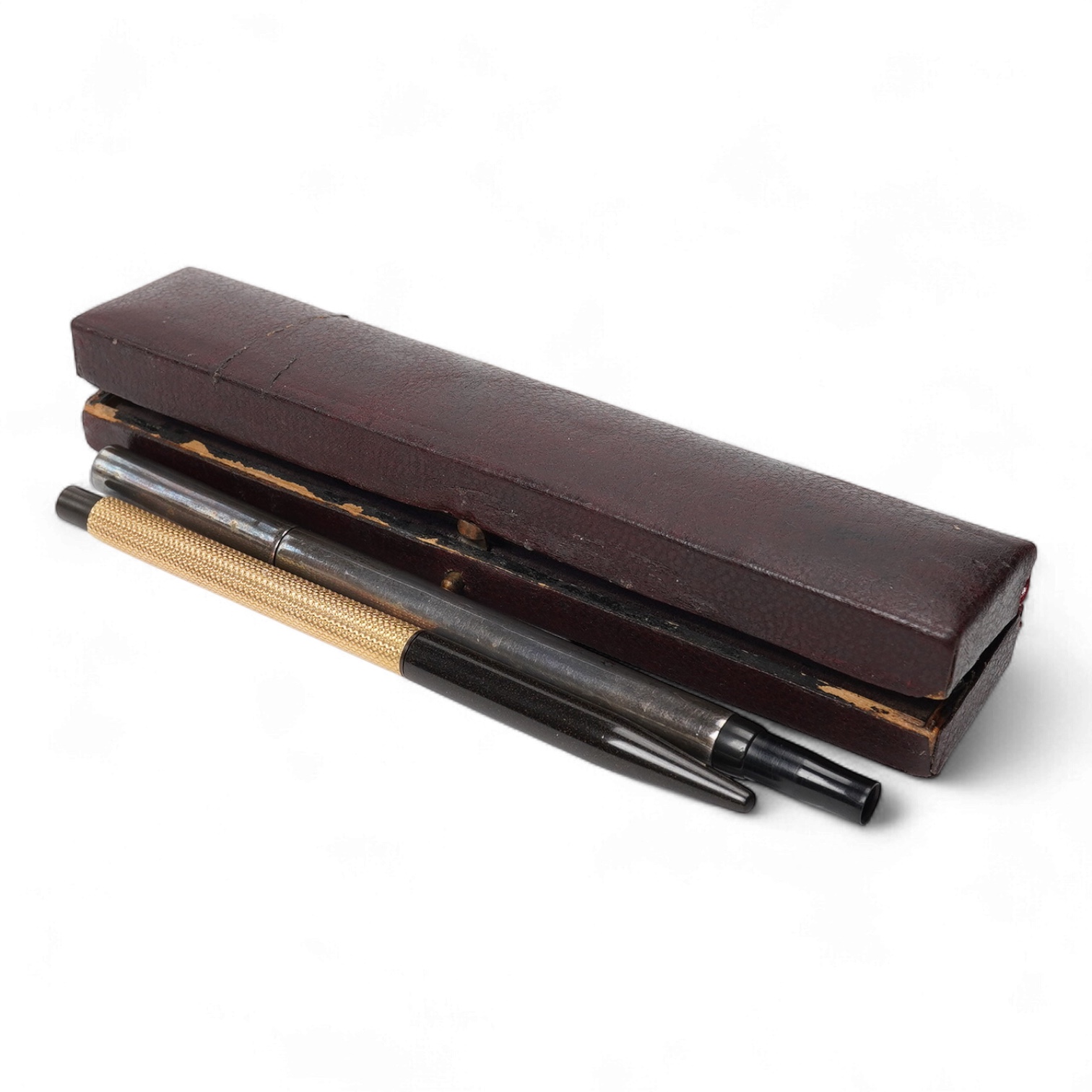 Waterman eyedroppers (2 no.) no's 402, and 0322 and another similar eyedropper, all with repairs